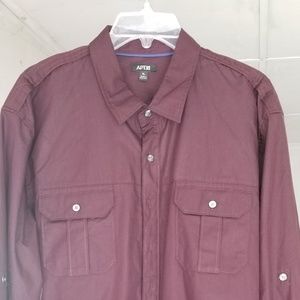 Wine colored button down